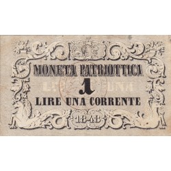 VENEZIA 1 LIRA MONETA PATRIOTTICA 1848  